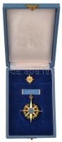 ~1980. "A Békéért" zománcozott fém kitüntetés eredeti tokban miniatűrrel T:2