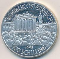 Ausztria 1995. 100Sch Ag &quot;Első Köztársaság&quot; T:1- (PP) Austria 1995. 100 Schilling Ag &quot;First Republic&quot; C:AU (PP)