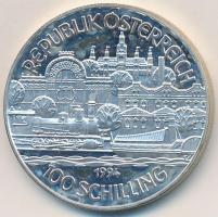 Ausztria 1994. 100Sch Ag &quot;Ferenc József&quot; T:1- (PP) Austria 1994. 100 Schilling Ag &quot;Franz Joseph&quot; C:AU (PP)