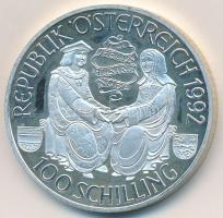 Ausztria 1991. 100Sch Ag &quot;I. Miksa&quot; T:PP  Austria 1991. 100 Schilling Ag &quot;Maximillian I&quot; C:PP