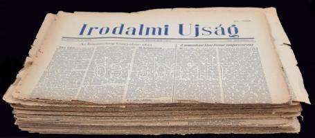 1956 Irodalmi Ujság, Magyar Írók Lapja, 36 szám,  januártól-októberig, (hiányzó számok: 33, 38, 41),...