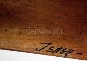 Jeney jelzéssel: Gyümölcs csendélet. Olaj, karton, 24×34 cm