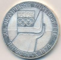 Ausztria 1976. 100Sch Ag "Innsbruck - XII. téli olimpia / Lesikló sánc" T:PP ujjlenyomat
...