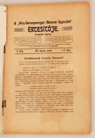 1912 A "Pécs-Baranyamegyei Múzeum Egyesület" értesítője, V/1-2. pp.:95, fedőlap hiányzik, 28x19cm