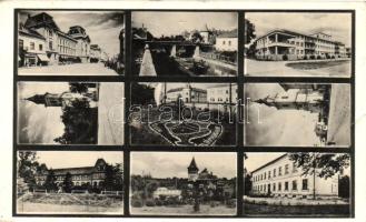 Beregszász, Berehove; mozaiklap irredenta kerttel / multi view with Hungarian Irredenta garden (EB)