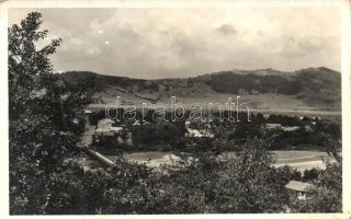 Nagyberezna, Velikij Bereznij; látkép, kiadja Mérai Jánosné könyv és papírkereskedése / general view (tűnyom / pinhole)