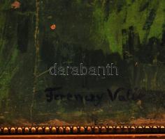 Ferenczy jelzéssel: Erdő részlet. Tempera, papír, üvegezett keretben, 31×44 cm