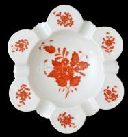 Herendi hamutartó, kézzel festett, jelzett, kopott, 15×15 cm