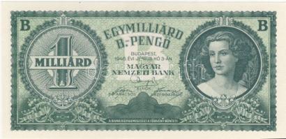 1946. 1000.000.000B.-pengő "zöld" T:I