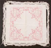 4 db terítő, fali dísz, textil-vászon, különféle méretben