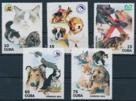 2001 Kutyák, macskák sor Mi 4345-4349