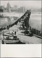 Budapesti hidak, fotók, fotólap, 3 db, 12x17, 18x11 és 15x10 cm