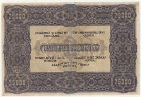 1922. 25.000K selyemszálas papíron T:restaurált