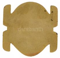 1985 "Magyar Édesipar Törzsgárda 30" aranyozott, zománcozott fém plakett 30 év után, tokba...