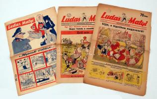 1947-52 Ludas Matyi 3 száma, pp.:8, 42x30cm