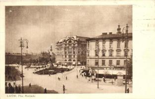 Lviv, Lwów; Plac Marjacki / Marjacki square, automobile