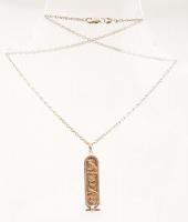 Ezüst nyaklánc medállal, Ag., nettó: 10,8gr., jelzett, 48cm/ Silver necklace with pendant, Ag, net:.. 10,8gr, marked, 48cm