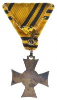 1913. "Mozgósítási Kereszt / 1912-1913-as Emlékkereszt" aranyozott Br kitüntetés mellszala...