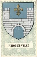Aire-La-Ville, Switzerland, coat of arms, floral