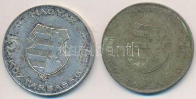 1947. 5Ft Ag "Kossuth" (2x) T:2-,3 patina