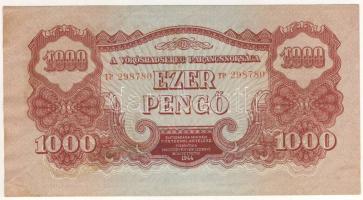 1944. "V.H." 1000P T:I- pirosan foltos