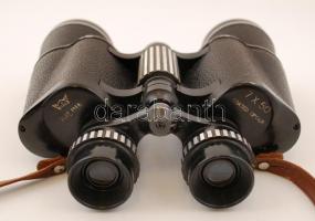Halina távcső 7x50cm bőr tokban