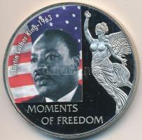 Libéria 2006. 10$ "Szabadság pillanatai-Martin Luther King 1963" multicolor, tanúsítvánnyal T:PP kissé ujjlenyomatos Liberia 2006. 10 Dollars "Moments of Freedom-Martin Luther King 1963" multicolor, with certificate C:PP small fingerprint