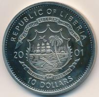 Libéria 2001. 10$ "Szabadság pillanatai - Spanyol polgárháború" multicolor, tanúsítvánnyal...