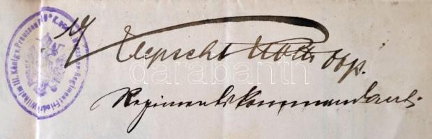 1909 Tartalékostiszti kinevezés a 10. sz. III. Frigyes Vilmos lovasezredbe, az ú.n. "Vilmos hus...