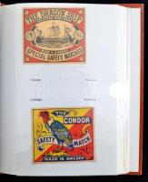 cca 1940 Svéd gyufacímkék albumban, különböző méretben, szép állapotban, 186db