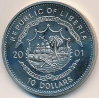Libéria 2001. 10$ "Szabadság pillanatai - Női egyenjogúság 1866." multicolor, tanúsítvánny...