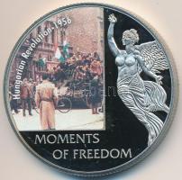 Libéria 2006. 10$ "Szabadság pillanatai-Magyar Forradalom 1956" multicolor, tanúsítvánnyal T:PP Liberia 2006. 10 Dollars "Moments of Freedom-Hungarian Revolution 1956" multicolor, with certificate C:PP