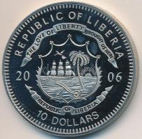 Libéria 2006. 10$ "Szabadság pillanatai-Magyar Forradalom 1956" multicolor, tanúsítvánnyal...