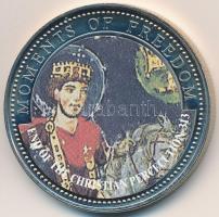 Libéria 2001. 10$ "Szabadság pillanatai - A keresztényüldözés vége" multicolor, tanúsítvánnyal T:PP felületi karc Liberia 2001. 10 Dollars "Moments of Freedom - End of Christian Persecution" multicolor, with certificate C:PP slightly scratched