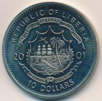 Libéria 2001. 10$ "Szabadság pillanatai - Mandela elnök lesz 1994." multicolor, tanúsítván...