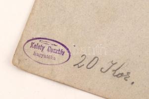 Kelety Gusztáv hagyatéki pecséttel: Várrom és a falu.  Ceruza-tus, papír, jelzés nélkül, 31×48 cm