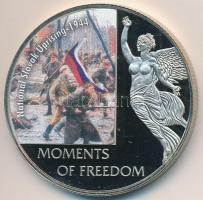 Libéria 2006. 10$ "Szabadság pillanatai - Szlovák felkelés 1944" multicolor, tanúsítvánnyal T:PP  Liberia 2006. 10 Dollars "Moments of Freedom - National Slovak uprising 1944" multicolor, with certificate C:PP