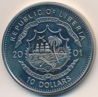 Libéria 2001. 10$ "Szabadság pillanatai - Ülő Bika 1876." multicolor, tanúsítvánnyal T:PP ...