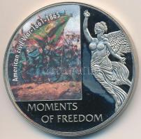 Libéria 2006. 10$ "Szabadság pillanatai - Amerikai polgárháború 1861-1865" multicolor, tanúsítvánnyal T:PP ujjlenyomat  Liberia 2006. 10 Dollars "Moments of Freedom-The American civil war 1861-1865" multicolor, with certificate C:PP fingerprint