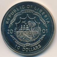 Libéria 2001. 10$ "Szabadság pillanatai- Alekszander Szolzsenyicin 1953." multicolor, tanú...