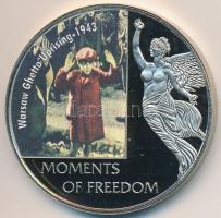 Libéria 2006. 10$ "Szabadság pillanatai - Varsói gettólázadás 1943" multicolor, tanúsítvánnyal T:PP  Liberia 2006. 10 Dollars "Moments of Freedom - Warsaw Ghetto uprising 1943" multicolor, with certificate C:PP