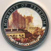 Libéria 2001. 10$ "Szabadság pillanatai - Francia forradalom 1789." multicolor, tanúsítvánnyal T:PP  Liberia 2001. 10 Dollars "Moments of Freedom - French Revolution 1789" multicolor with certificate C:PP