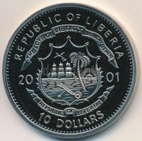 Libéria 2001. 10$ "Szabadság pillanatai - Francia forradalom 1789." multicolor, tanúsítván...