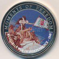 Libéria 2001. 10$ "Szabadság pillanatai- Magyar Szabadságharc 1848-49." multicolor, tanúsítvánnyal T:PP ujjlenyomatos Liberia 2001. 10 Dollars "Moments of Freedom - Hungarian War of Independence 1848-49" multicolor, with certificate C:PP fingerprints