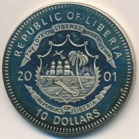 Libéria 2001. 10$ "Szabadság pillanatai - A tudomány szabadsága" multicolor, tanúsítvánnya...