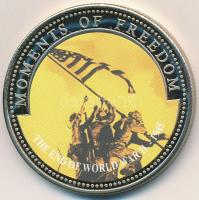Libéria 2001. 10$ "Szabadság pillanatai - A második világháború vége 1945." multicolor, tanúsítvánnyal T:PP Liberia 2001. 10 Dollars "Moments of Freedom - The end of World War II 1945" multicolor with certificate C:PP