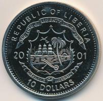 Libéria 2001. 10$ "Szabadság pillanatai - Függetlenségi Nyilatkozat 1776." multicolor, tan...