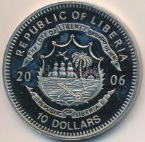 Libéria 2006. 10$ "Szabadság pillanatai-Találmányok százada XX.sz." multicolor, tanúsítván...