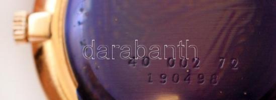 cca 1950-60 Doxa anti-magnetic karóra, 14K rózsaarany tok, átmérője 35 mm. A felhúzókoronán jelzett....