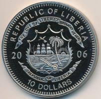 Libéria 2006. 10$ "Szabadság pillanatai-Apartheid vége 1989" multicolor, tanúsítvány T:PP ...